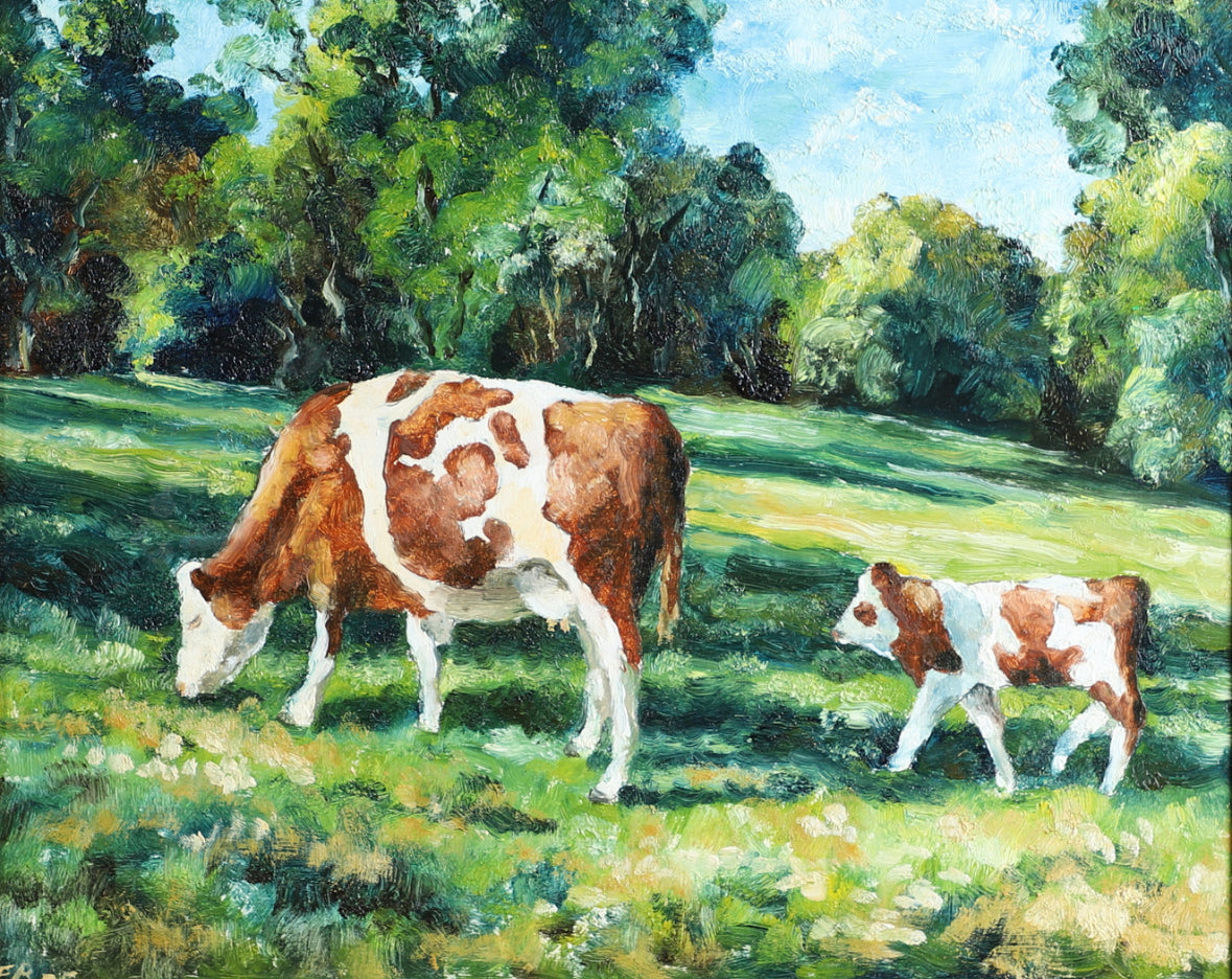 Cows in landscape, 2005 by Ned Boyd