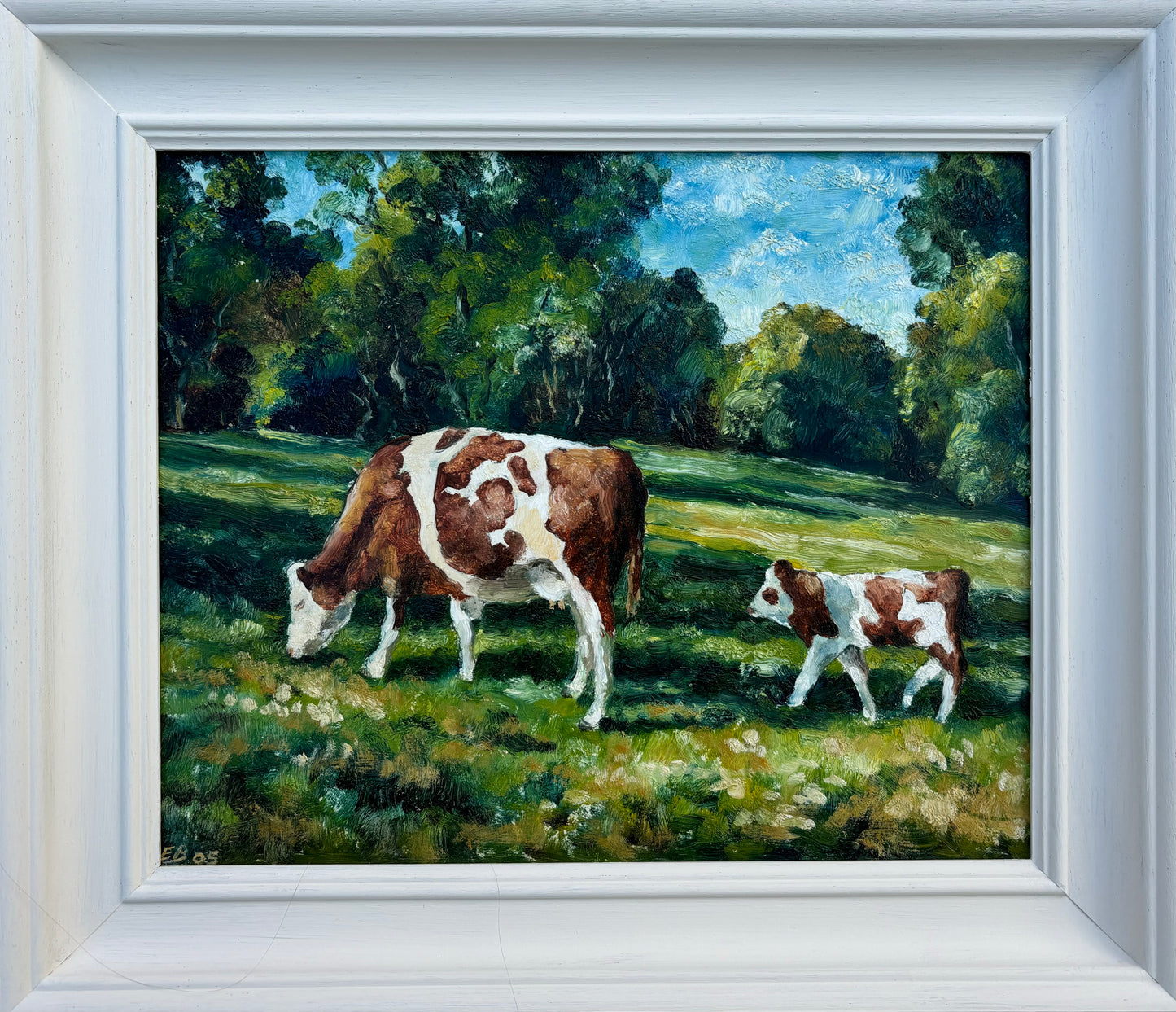 Cows in landscape, 2005 by Ned Boyd