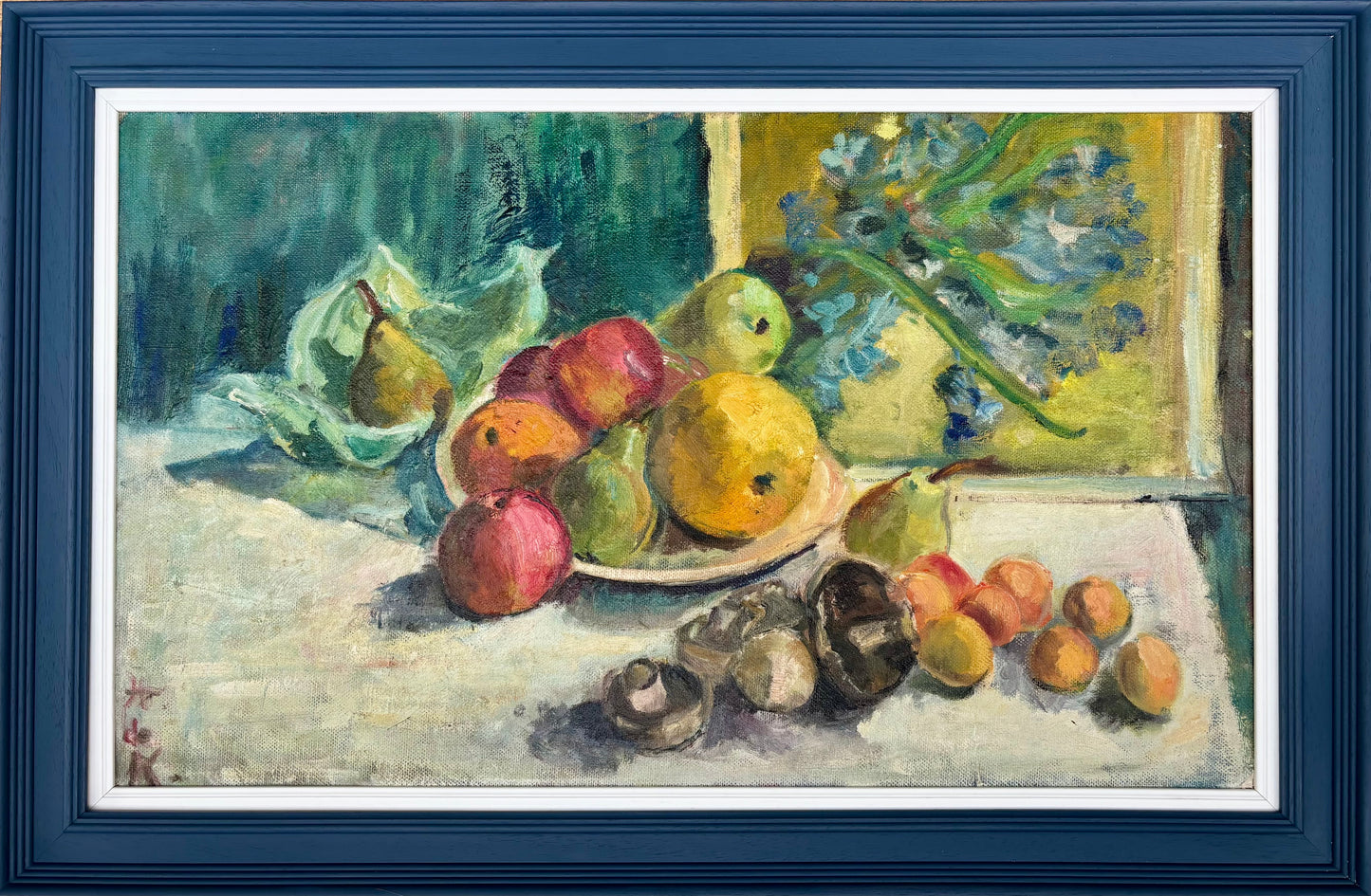 Still Life with Apples and Flowers
