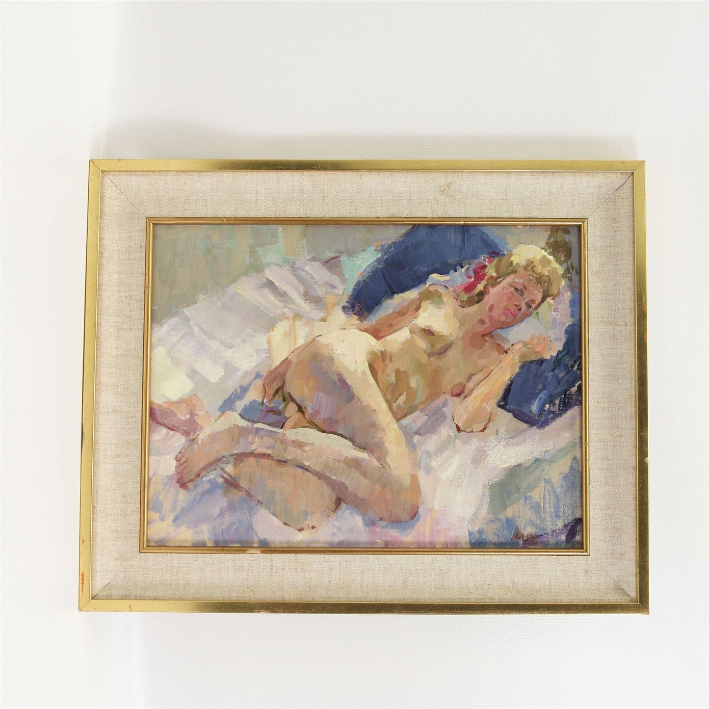 Hand framed oil painting by British artist Trevor Stubley