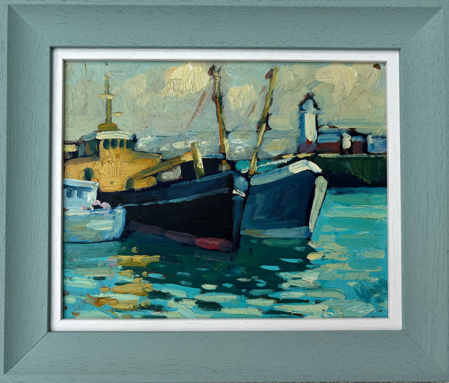 Newlyn Harbour by Bob Vigg (1932-2001)