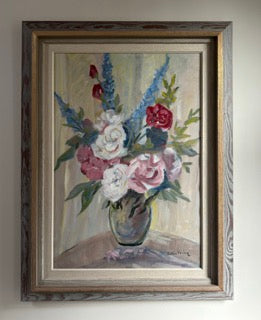 Still life of flowers by Katarina Fontaine (1897-1970)