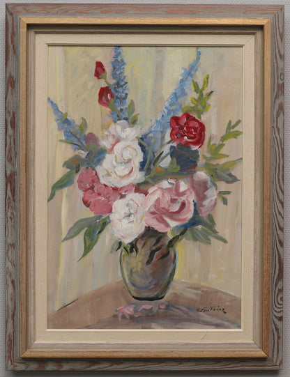 Still life of flowers by Katarina Fontaine (1897-1970)