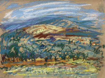 Cherry Trees and Vines - Luberon by Marjorie Arnfield MBE