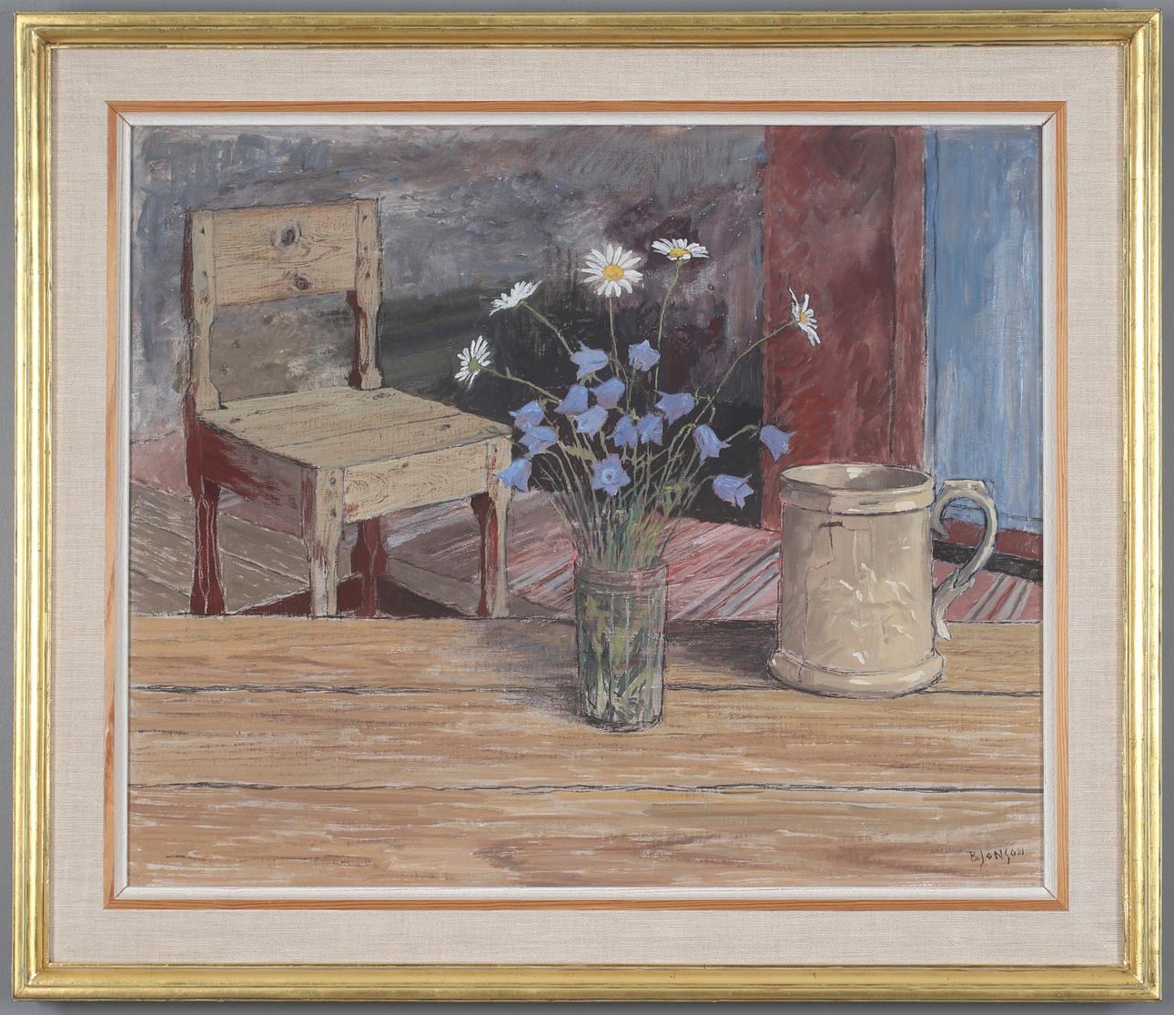 Interior with flowers in a vase